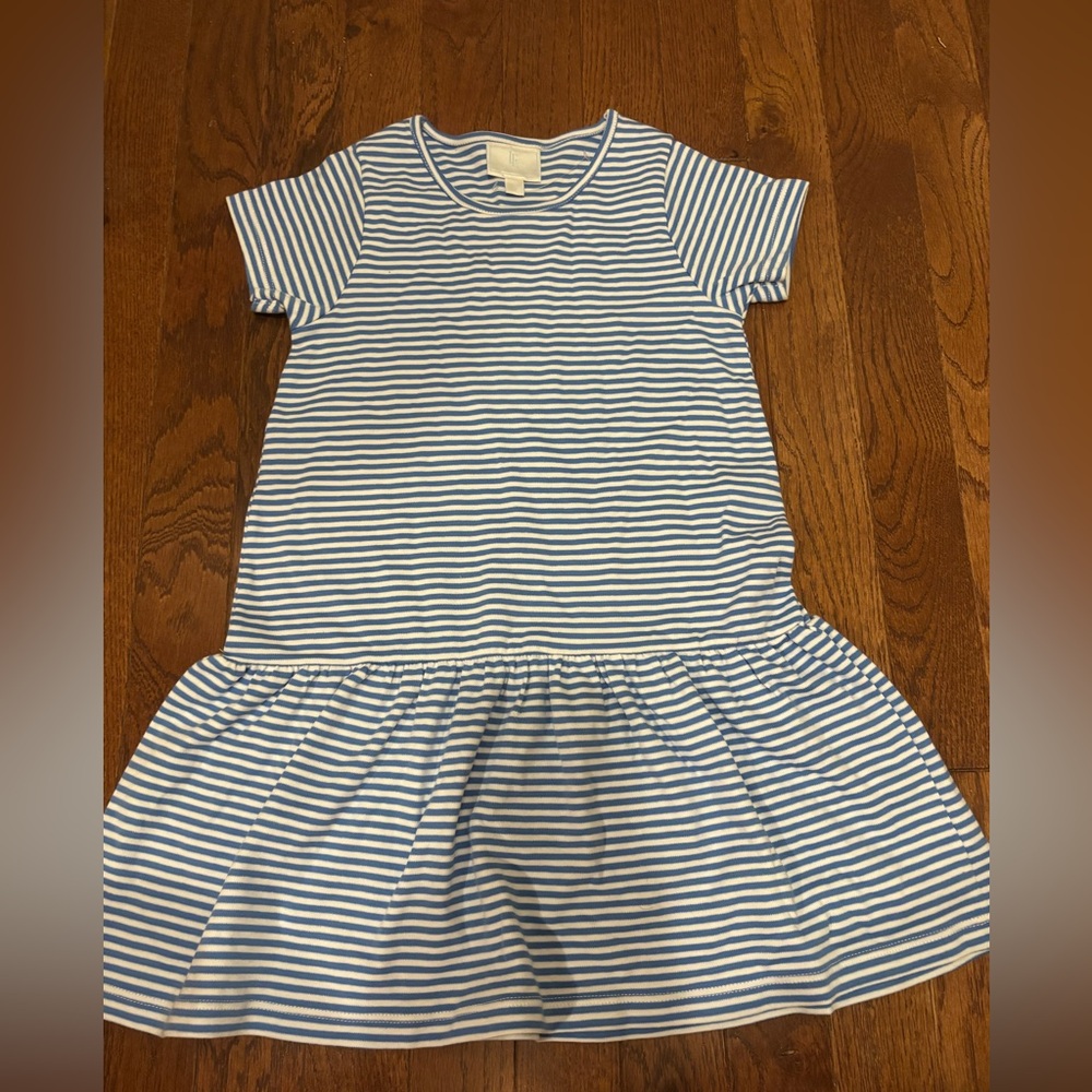 NWOT Little English Blue and White Striped Polo Dress